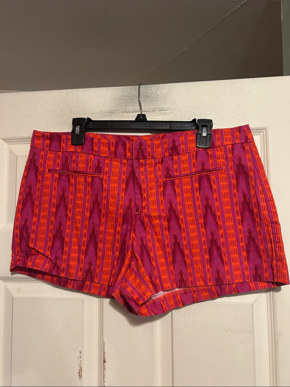 GAP Pink and Orange Ikat-Stripe Shorts Size 14